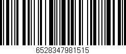 Código de barras (EAN, GTIN, SKU, ISBN): '6528347981515'