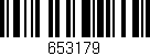 Código de barras (EAN, GTIN, SKU, ISBN): '653179'