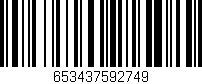 Código de barras (EAN, GTIN, SKU, ISBN): '653437592749'