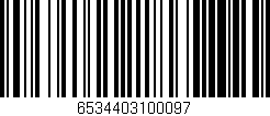 Código de barras (EAN, GTIN, SKU, ISBN): '6534403100097'