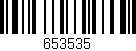 Código de barras (EAN, GTIN, SKU, ISBN): '653535'