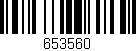 Código de barras (EAN, GTIN, SKU, ISBN): '653560'