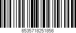 Código de barras (EAN, GTIN, SKU, ISBN): '6535718251856'