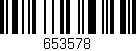 Código de barras (EAN, GTIN, SKU, ISBN): '653578'