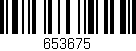 Código de barras (EAN, GTIN, SKU, ISBN): '653675'