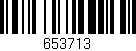 Código de barras (EAN, GTIN, SKU, ISBN): '653713'