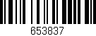Código de barras (EAN, GTIN, SKU, ISBN): '653837'