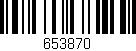 Código de barras (EAN, GTIN, SKU, ISBN): '653870'