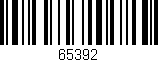 Código de barras (EAN, GTIN, SKU, ISBN): '65392'