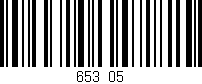 Código de barras (EAN, GTIN, SKU, ISBN): '653/05'