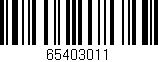 Código de barras (EAN, GTIN, SKU, ISBN): '65403011'