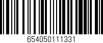 Código de barras (EAN, GTIN, SKU, ISBN): '654050111331'