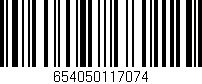 Código de barras (EAN, GTIN, SKU, ISBN): '654050117074'