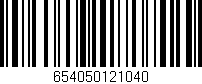 Código de barras (EAN, GTIN, SKU, ISBN): '654050121040'