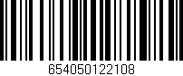 Código de barras (EAN, GTIN, SKU, ISBN): '654050122108'