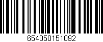 Código de barras (EAN, GTIN, SKU, ISBN): '654050151092'