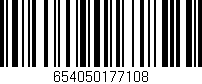 Código de barras (EAN, GTIN, SKU, ISBN): '654050177108'