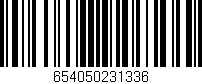 Código de barras (EAN, GTIN, SKU, ISBN): '654050231336'