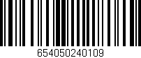 Código de barras (EAN, GTIN, SKU, ISBN): '654050240109'