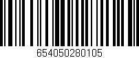 Código de barras (EAN, GTIN, SKU, ISBN): '654050280105'