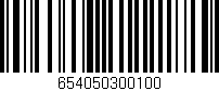 Código de barras (EAN, GTIN, SKU, ISBN): '654050300100'