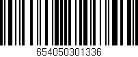 Código de barras (EAN, GTIN, SKU, ISBN): '654050301336'