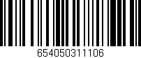 Código de barras (EAN, GTIN, SKU, ISBN): '654050311106'