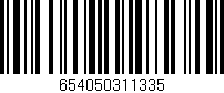 Código de barras (EAN, GTIN, SKU, ISBN): '654050311335'