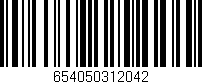 Código de barras (EAN, GTIN, SKU, ISBN): '654050312042'