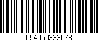 Código de barras (EAN, GTIN, SKU, ISBN): '654050333078'