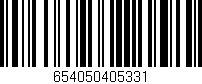 Código de barras (EAN, GTIN, SKU, ISBN): '654050405331'