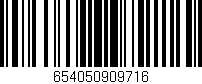 Código de barras (EAN, GTIN, SKU, ISBN): '654050909716'
