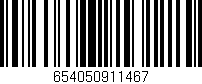Código de barras (EAN, GTIN, SKU, ISBN): '654050911467'