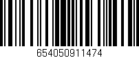 Código de barras (EAN, GTIN, SKU, ISBN): '654050911474'
