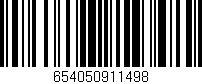 Código de barras (EAN, GTIN, SKU, ISBN): '654050911498'