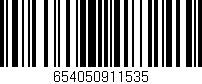 Código de barras (EAN, GTIN, SKU, ISBN): '654050911535'
