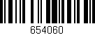 Código de barras (EAN, GTIN, SKU, ISBN): '654060'