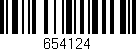 Código de barras (EAN, GTIN, SKU, ISBN): '654124'