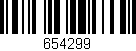 Código de barras (EAN, GTIN, SKU, ISBN): '654299'