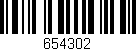 Código de barras (EAN, GTIN, SKU, ISBN): '654302'