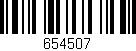 Código de barras (EAN, GTIN, SKU, ISBN): '654507'