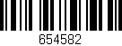 Código de barras (EAN, GTIN, SKU, ISBN): '654582'
