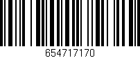 Código de barras (EAN, GTIN, SKU, ISBN): '654717170'