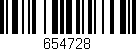 Código de barras (EAN, GTIN, SKU, ISBN): '654728'