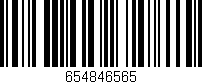 Código de barras (EAN, GTIN, SKU, ISBN): '654846565'