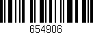 Código de barras (EAN, GTIN, SKU, ISBN): '654906'