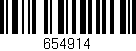 Código de barras (EAN, GTIN, SKU, ISBN): '654914'