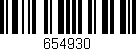 Código de barras (EAN, GTIN, SKU, ISBN): '654930'