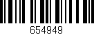 Código de barras (EAN, GTIN, SKU, ISBN): '654949'