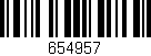 Código de barras (EAN, GTIN, SKU, ISBN): '654957'